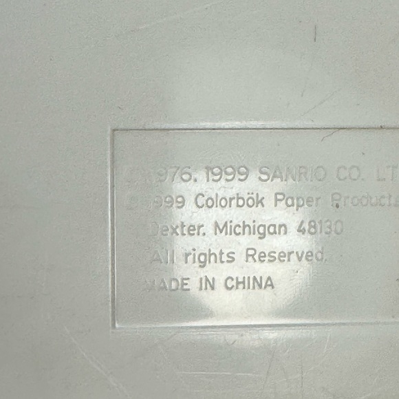 Vintage 1999 Sanrio HELLO KITTY Shaped Plastic PEN & PENCIL Storage Box 8" Case - Picture 9 of 9